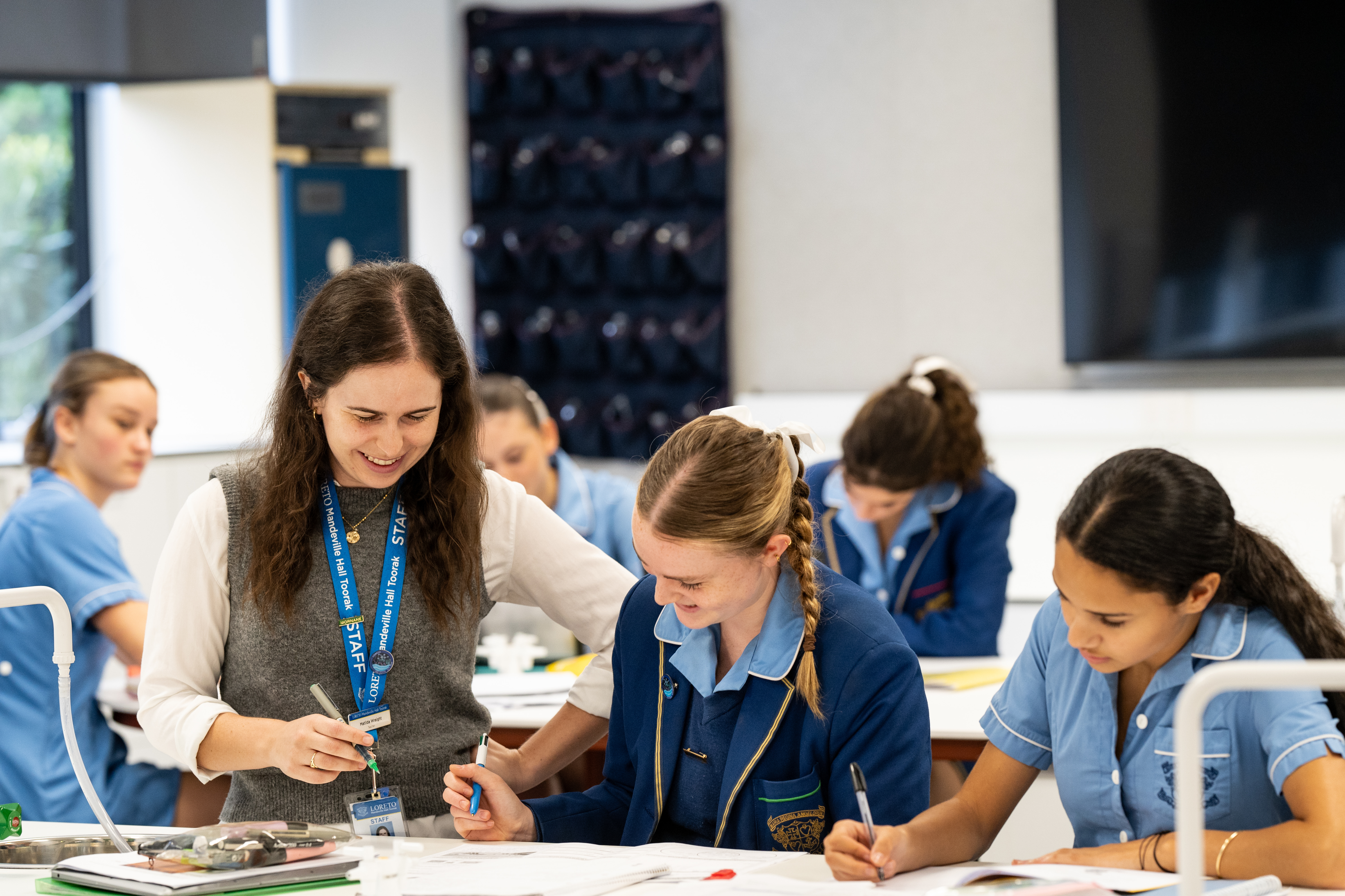 Teacher with Students 