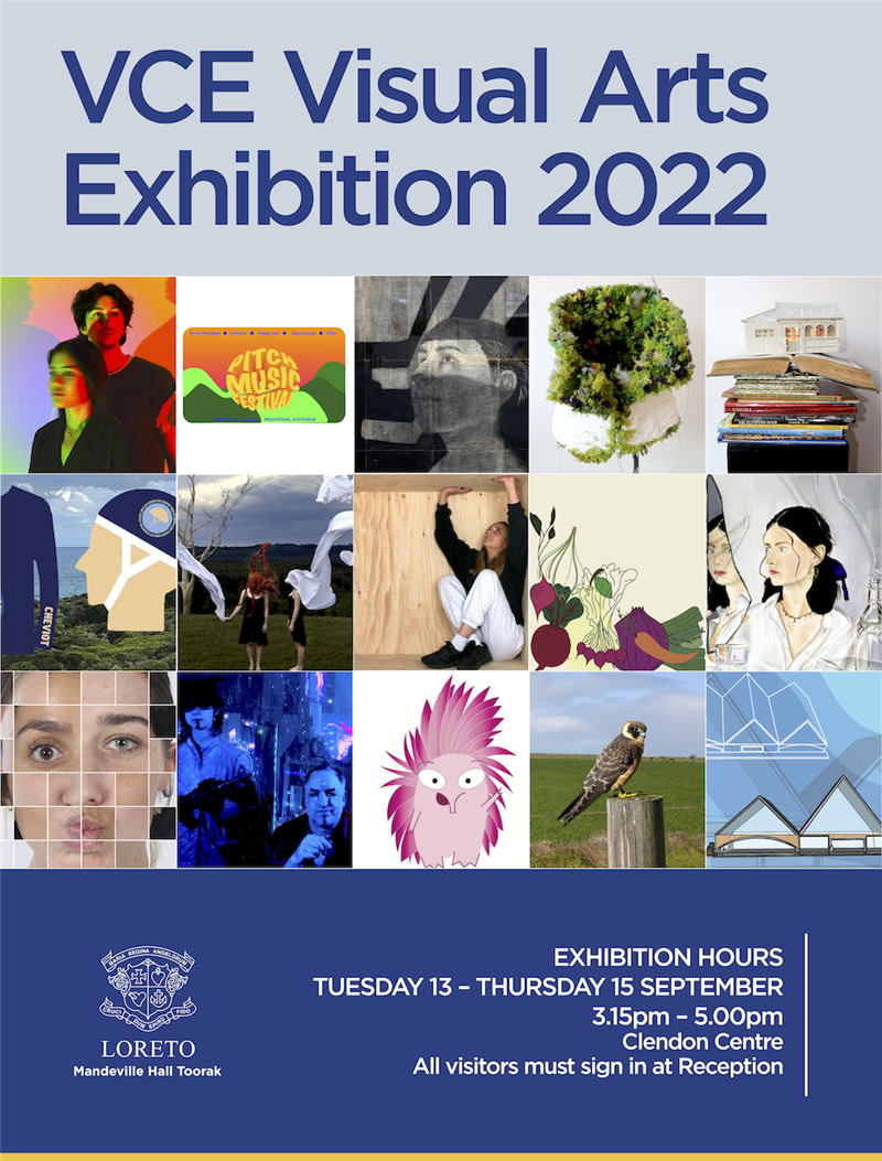 2022 VCE Visual Arts Exhibition Poster
