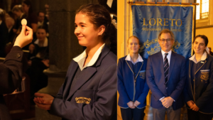 Loreto Toorak students attending Feast Day Mass